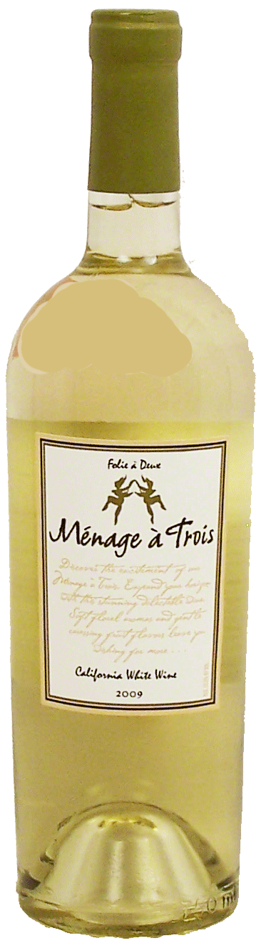 Folie A Deux Menage a Trois white wine of California, 13% alc. by vol. Full-Size Picture